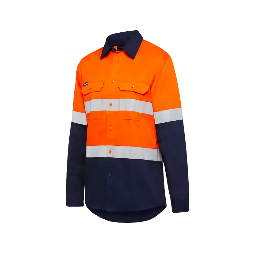 KingGee Men's Vented Spliced Drill Taped Shirt K54025 Metro Workwear